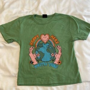 Urban outfitters womens crop top t-shirt